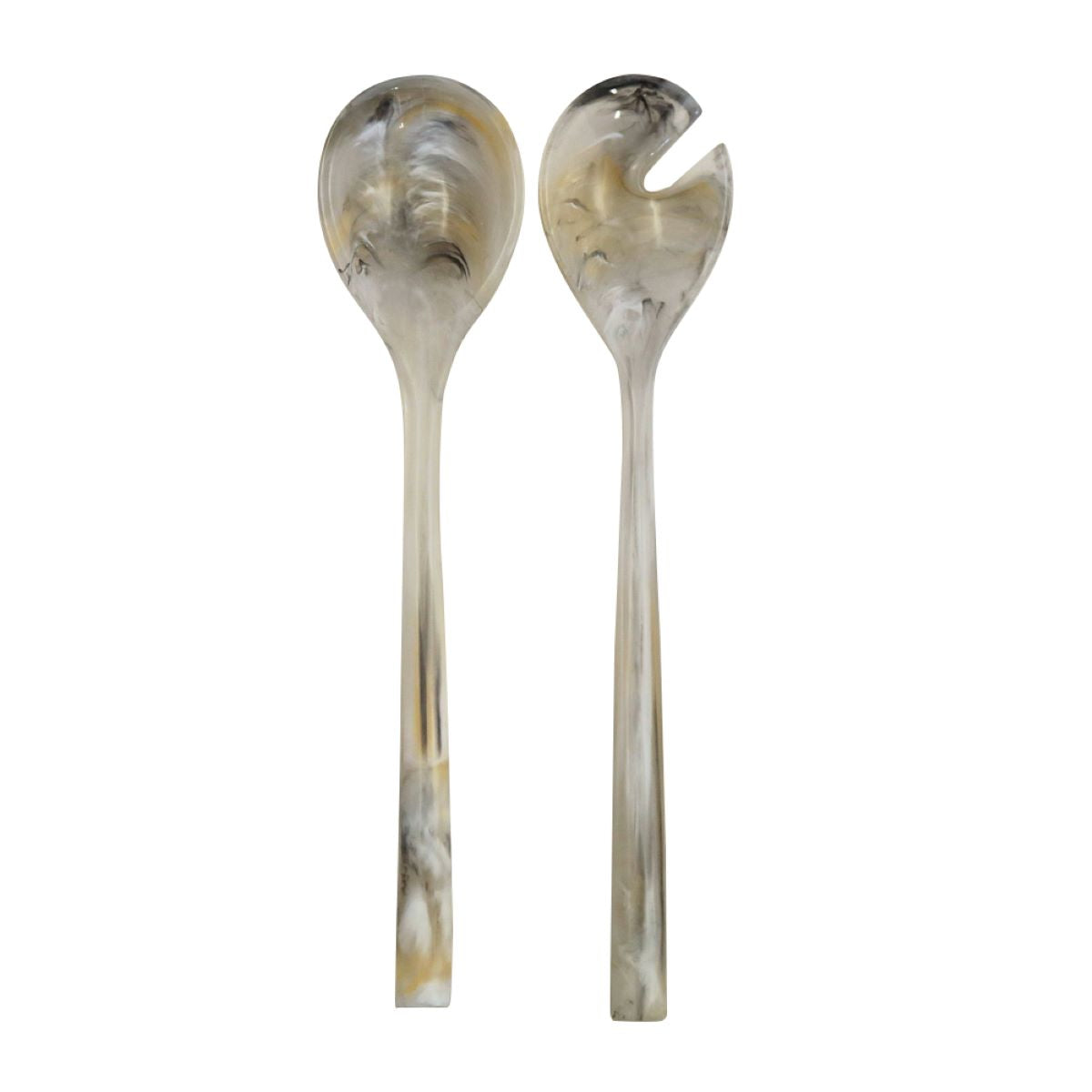 Salad Servers Marble Resin