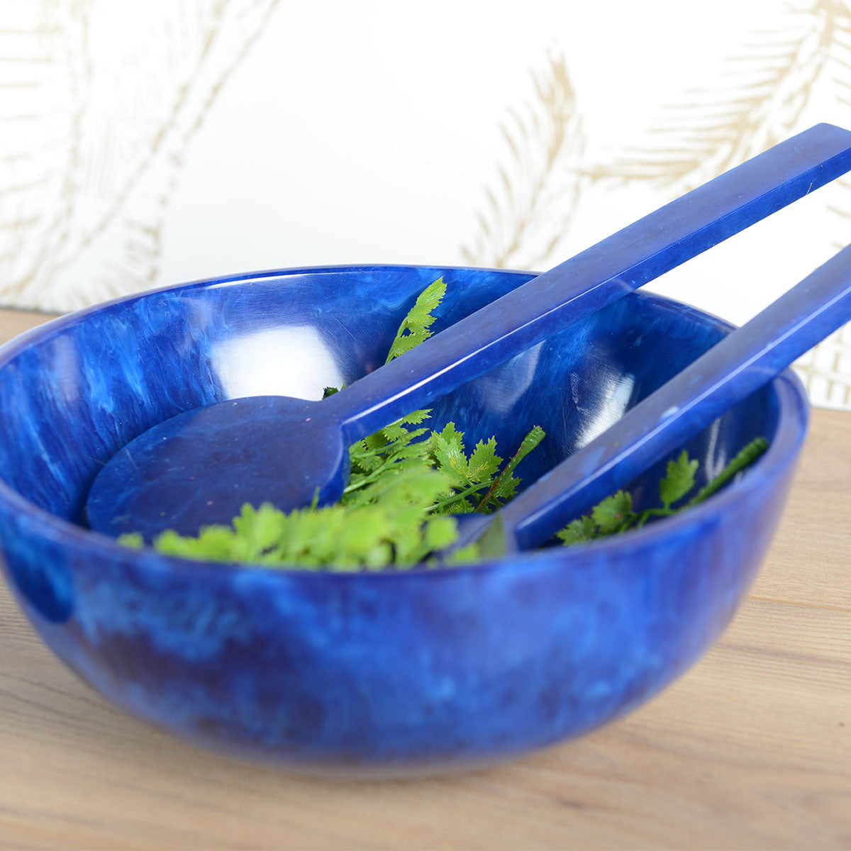 SALAD BOWL | RESIN | DARK BLUE | 23CM