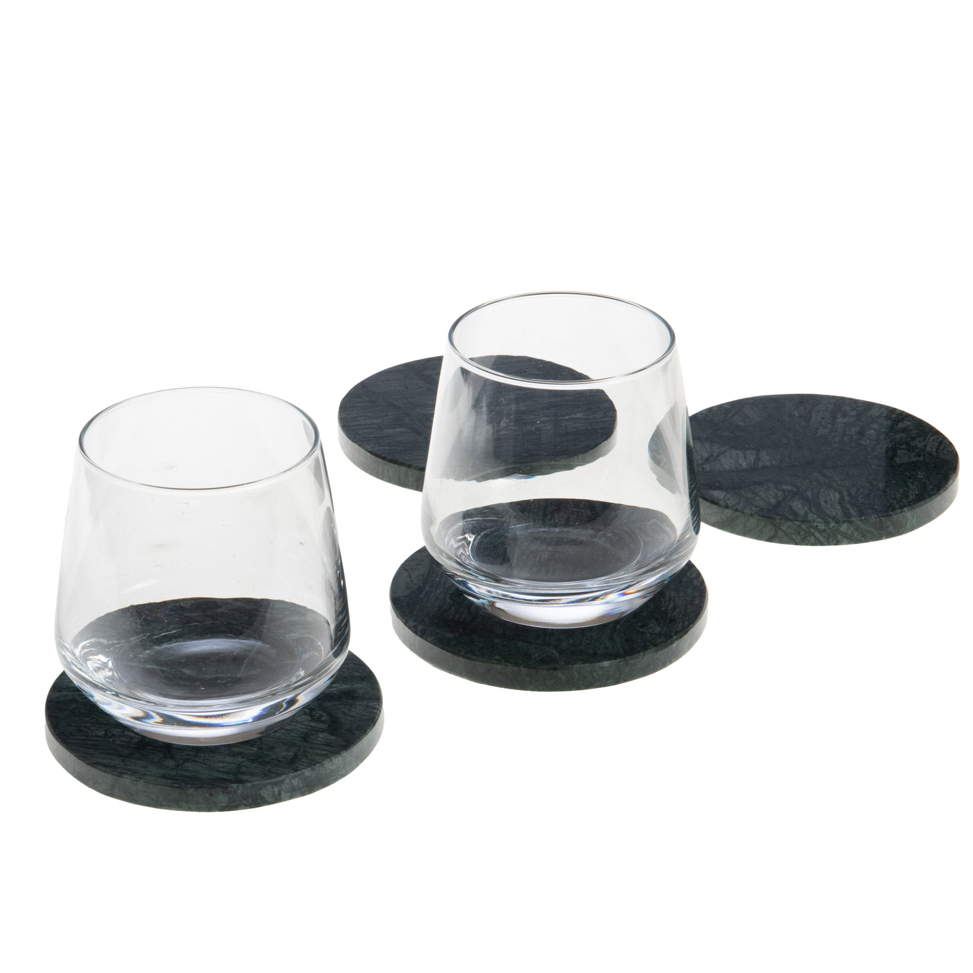 COASTER MARBLE SET OF 4 | GREEN