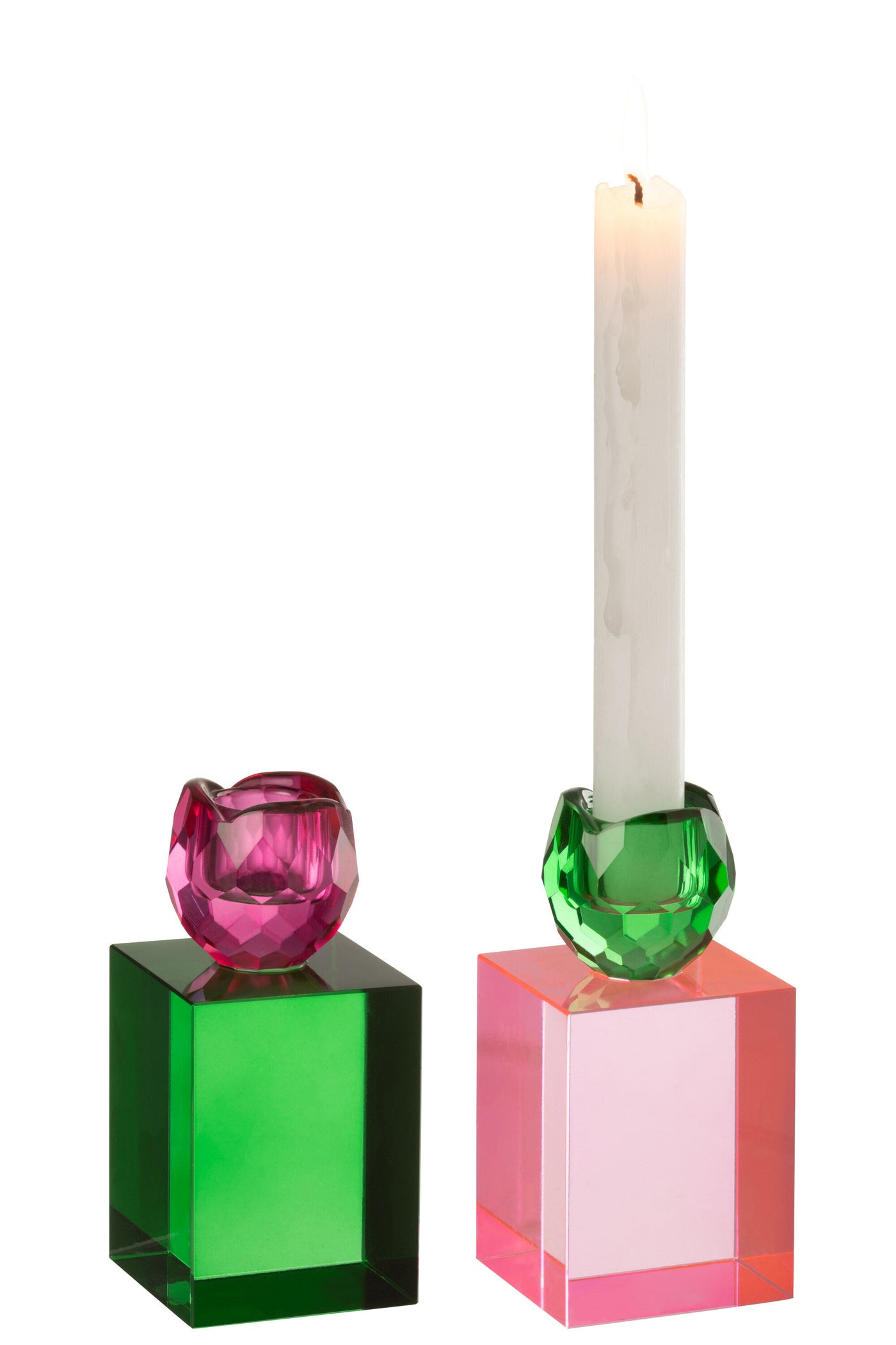 CANDLE HOLDER RECT S/2 | 13cm