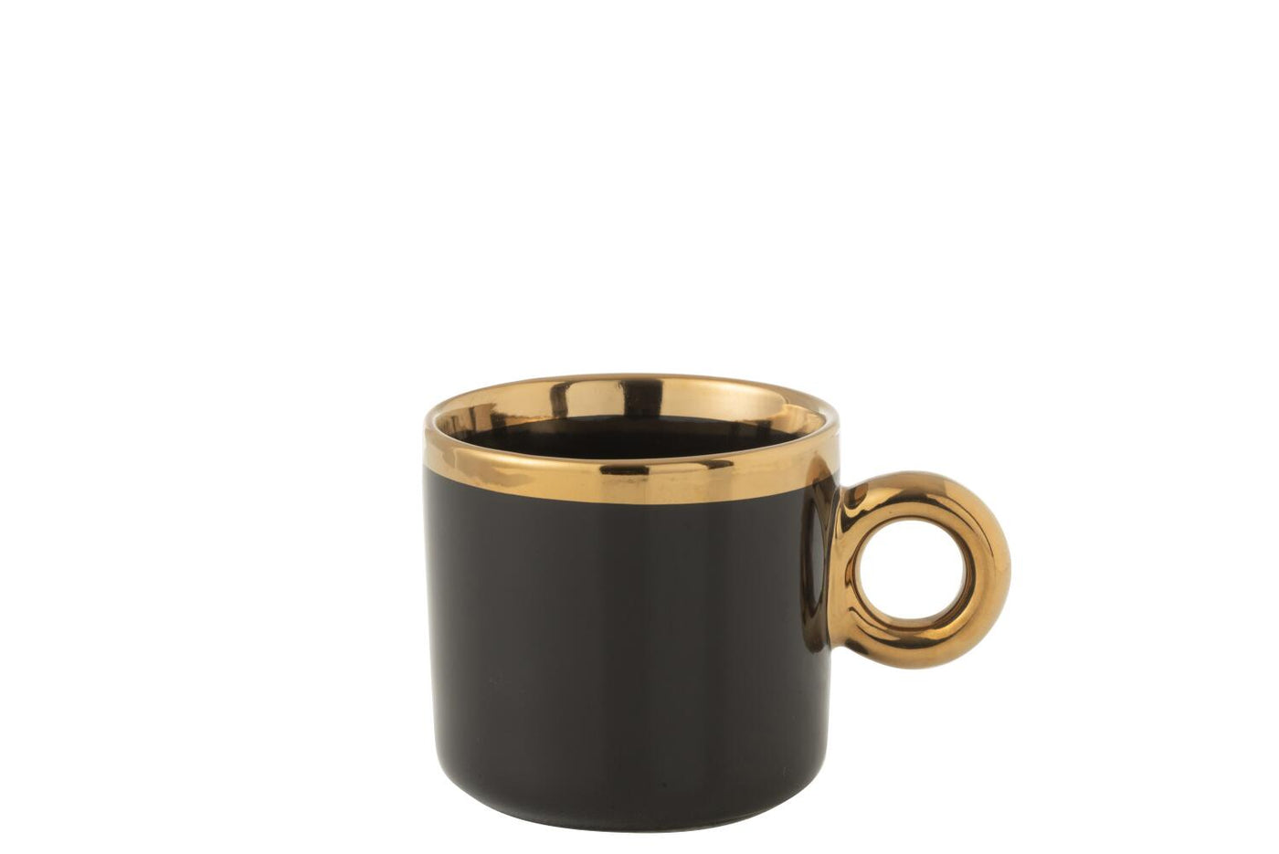 Mug Ceramic Black/Gold | 10cm