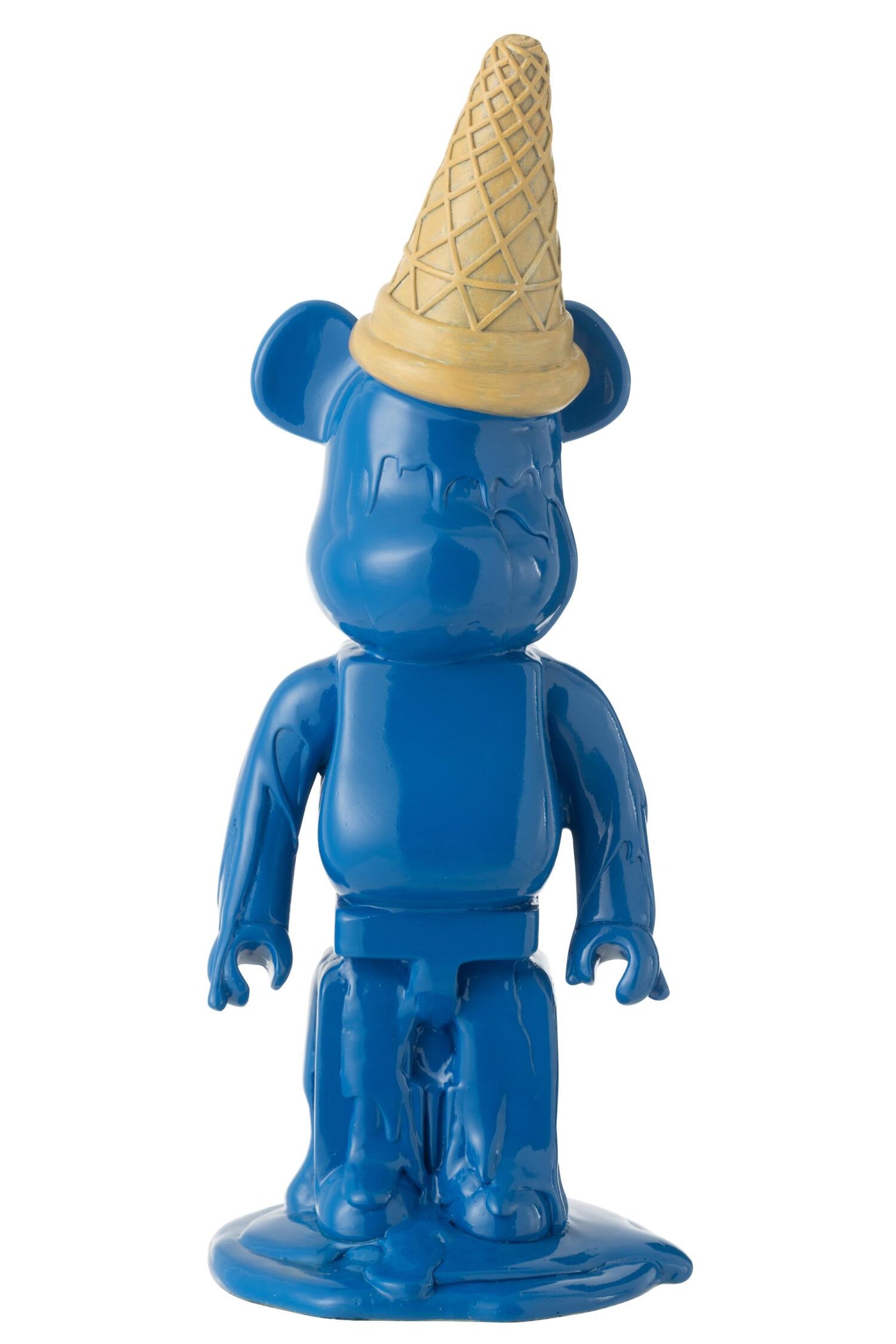 Bear Ice Cream Cone Resin Blue | 40cm