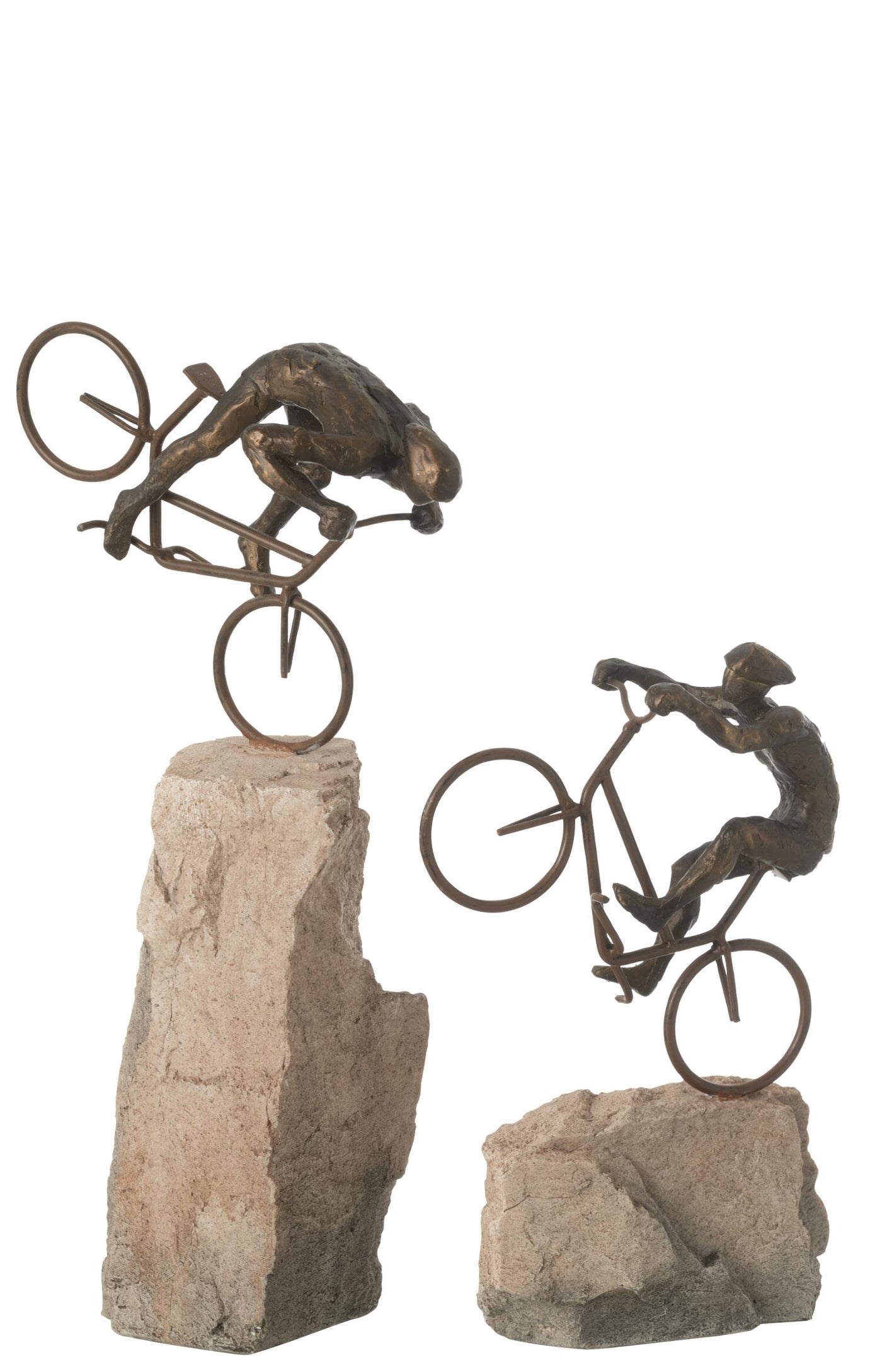 S/2 Cyclist on Rock | 46cm