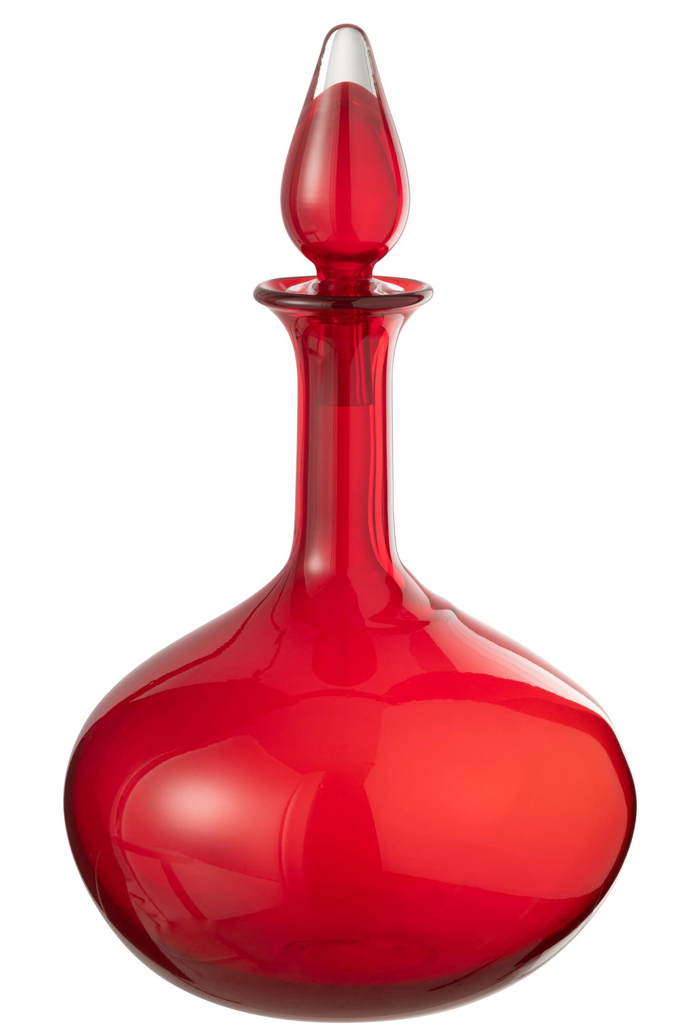 Bottle Glass/Vase Red | 33cm