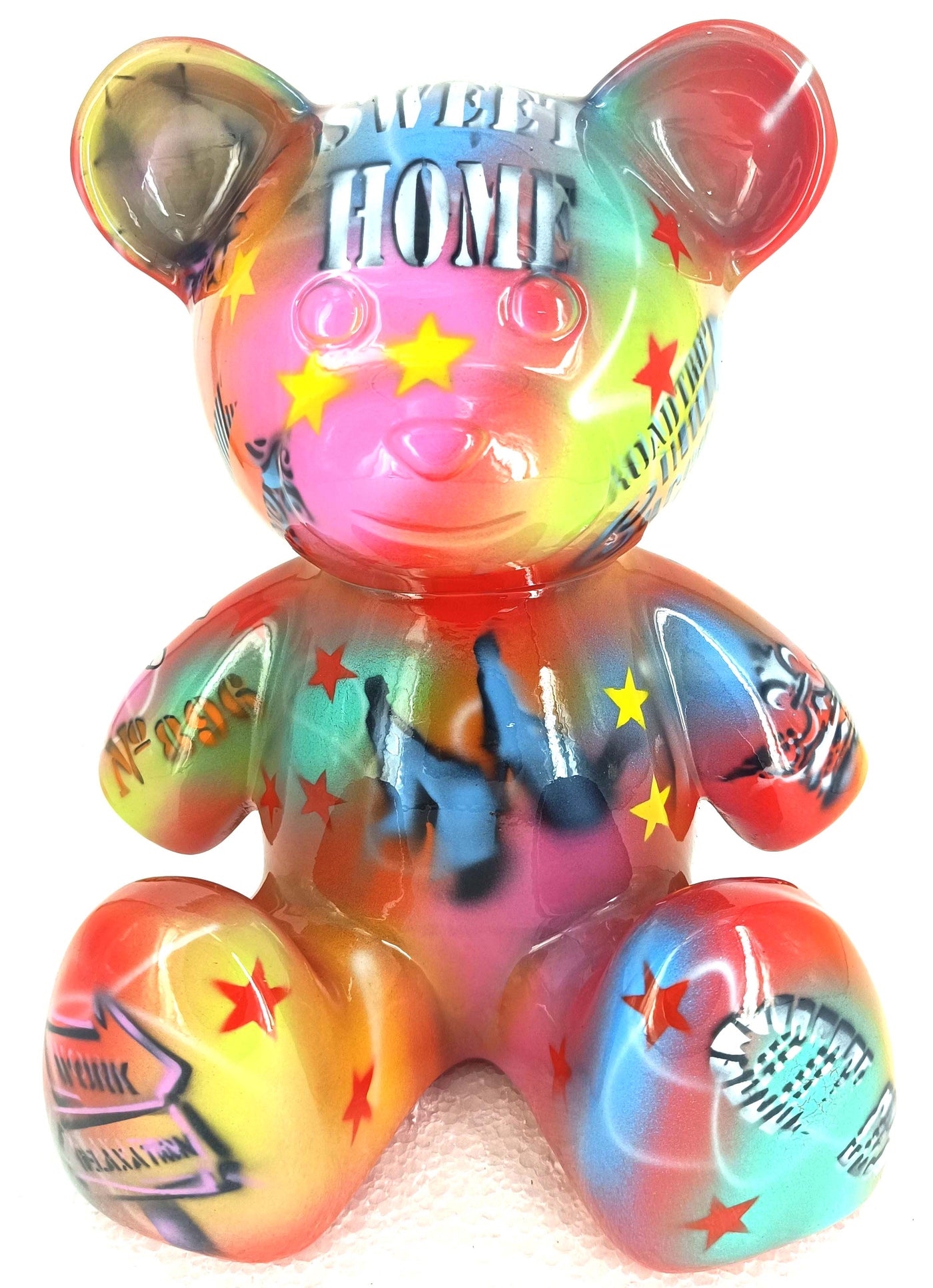 Teddy Bear Life Graffiti | 30cm