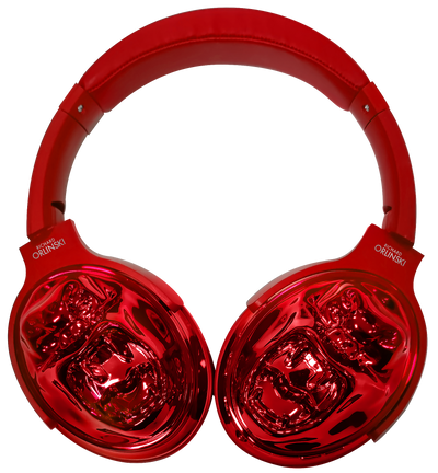 Kong Red Metallic Headphone