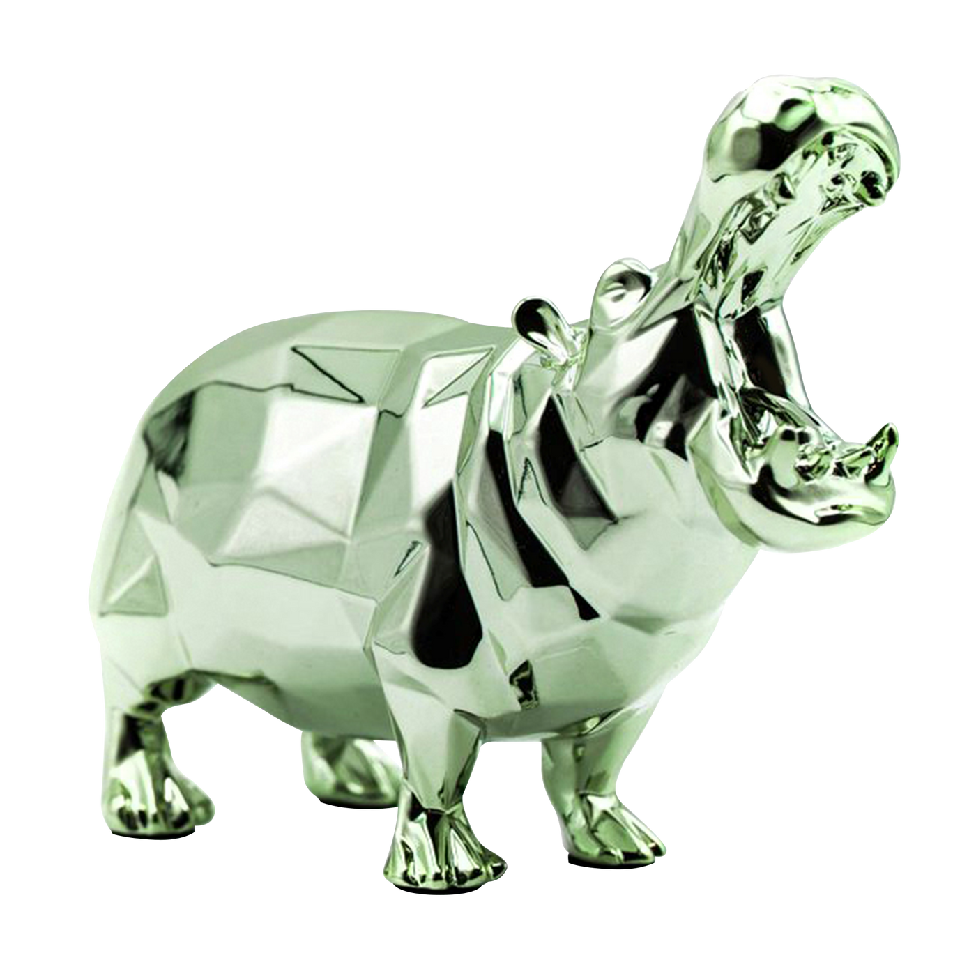 Figurine Pale Green Hippopotamus