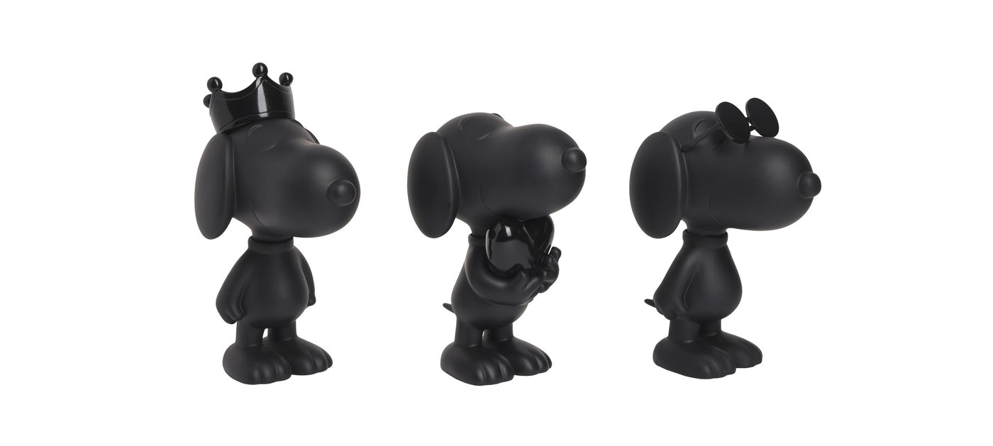 Snoopy XS Black - Set Of 3 Pieces