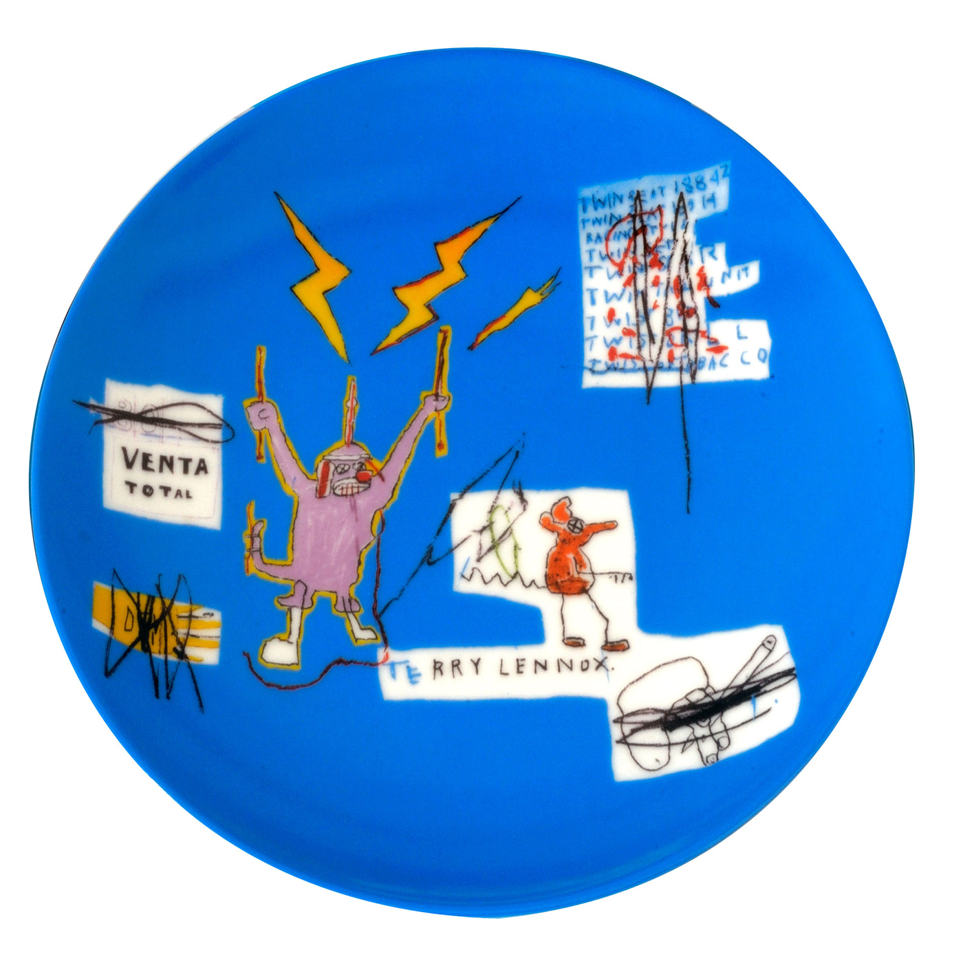 Jean-Michel Basquiat Plate 21cm Venta