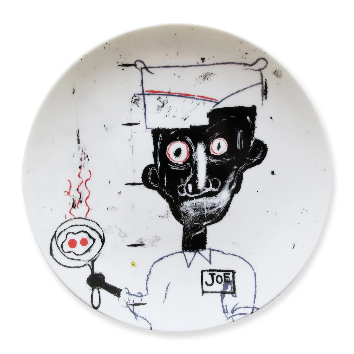 Jean-Michel Basquiat Plate 27cm Eyes/Eggs