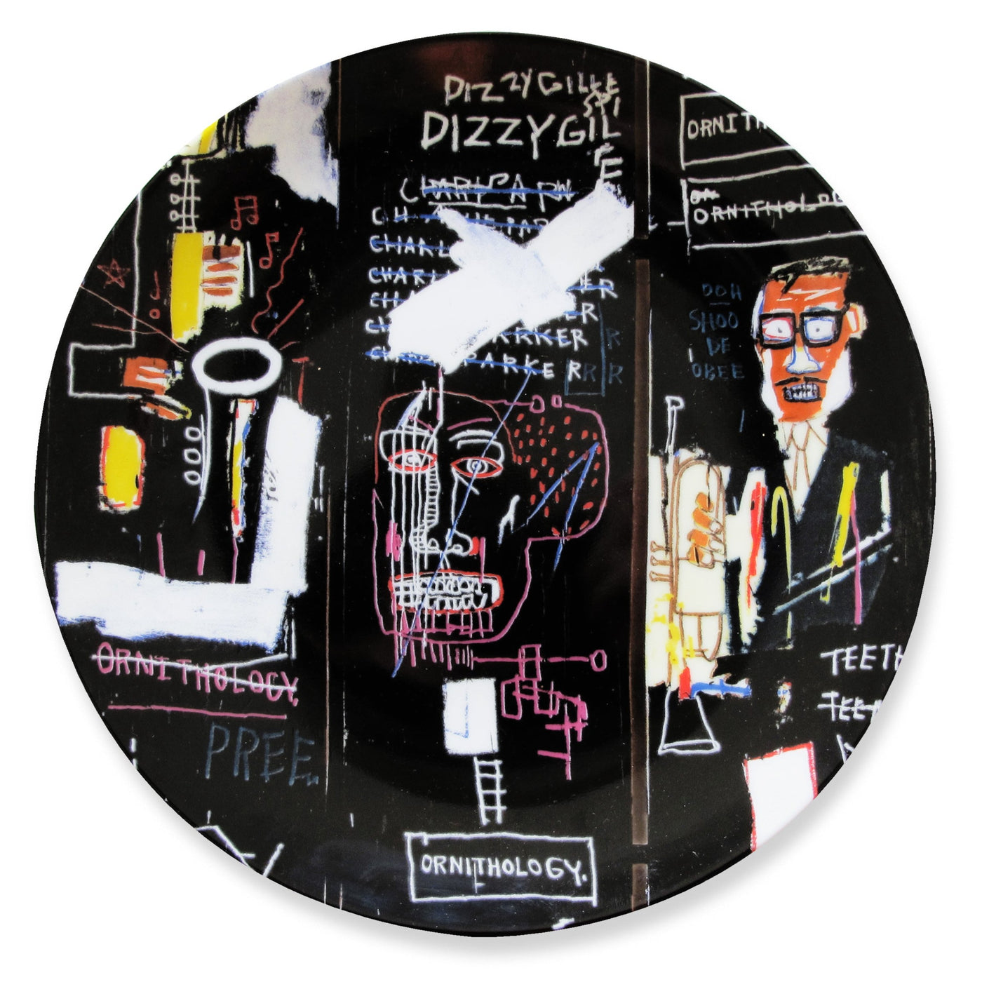 Jean-Michel Basquiat Plate Horn Players