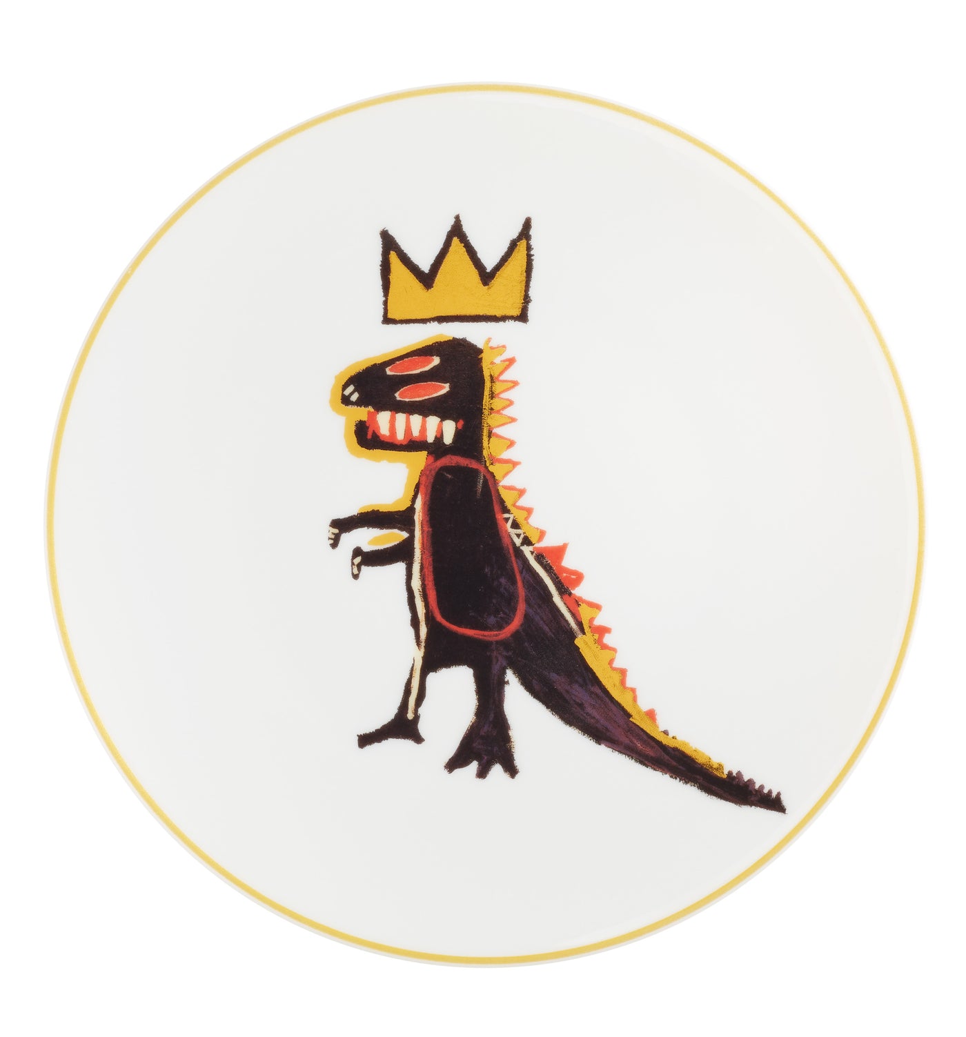 Jean-Michel Basquiat Plate - Dragon