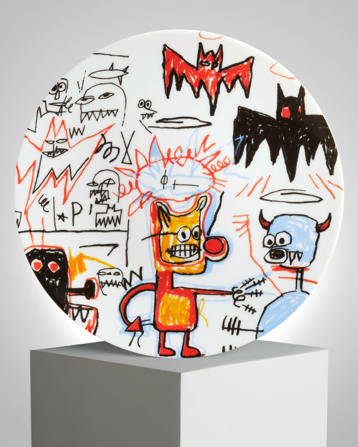 Jean-Michel Basquiat Plate 27cm Batman