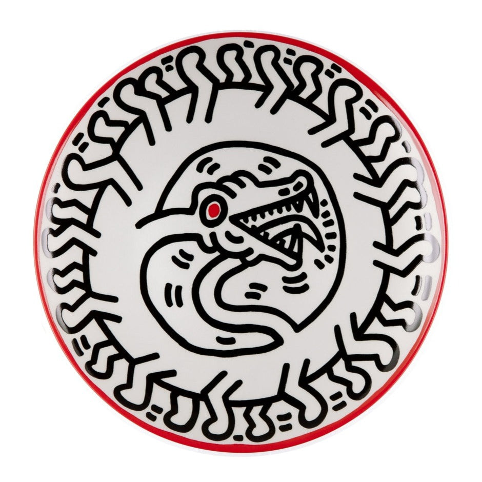 Keith Haring Plate 21cm Snake