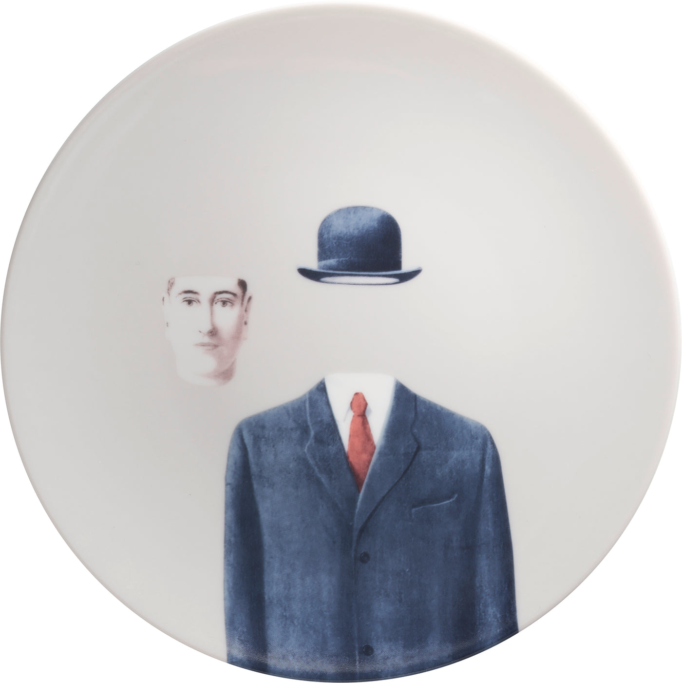 René Magritte Plate Beige Pelerin