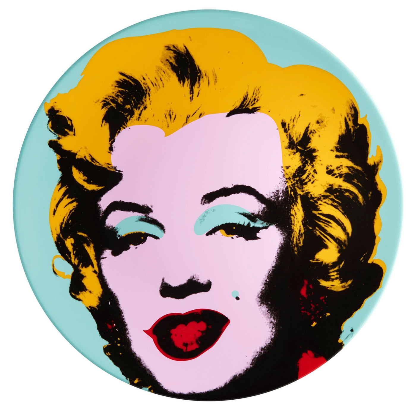 Warhol Plate 21cm Blue Marilyn