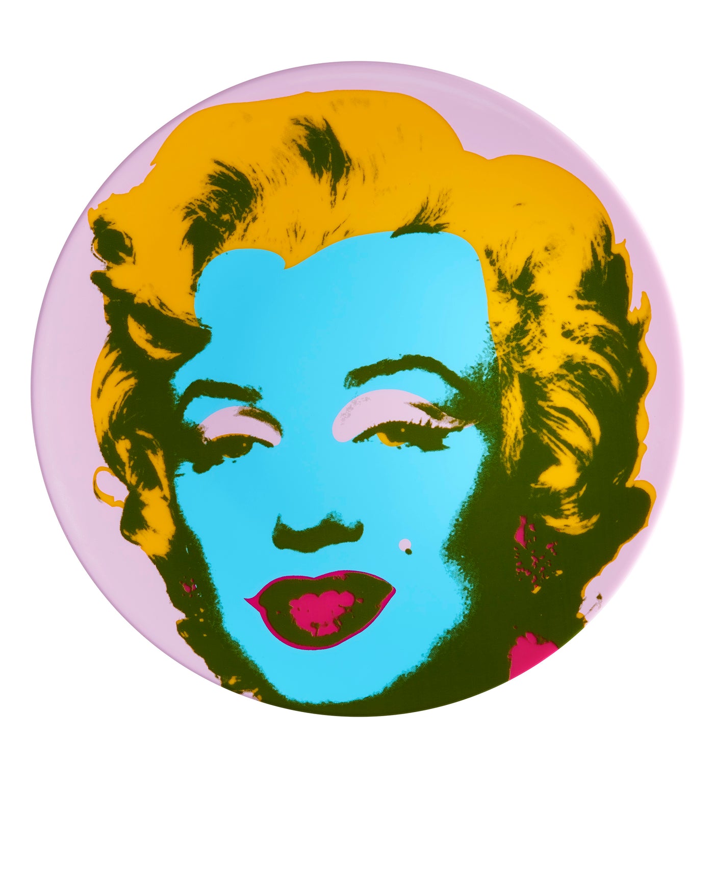 Warhol Plate Purple Marilyn