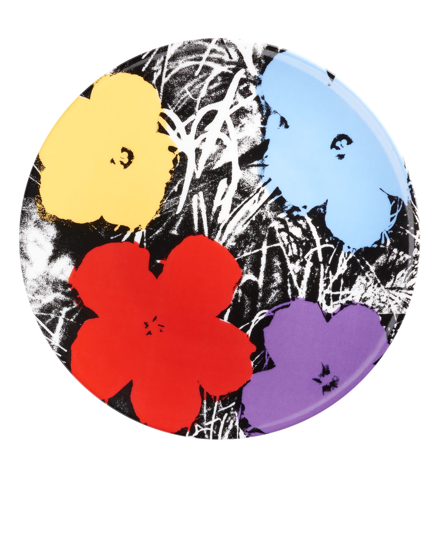 Andy Warhol Plate Flower Purple