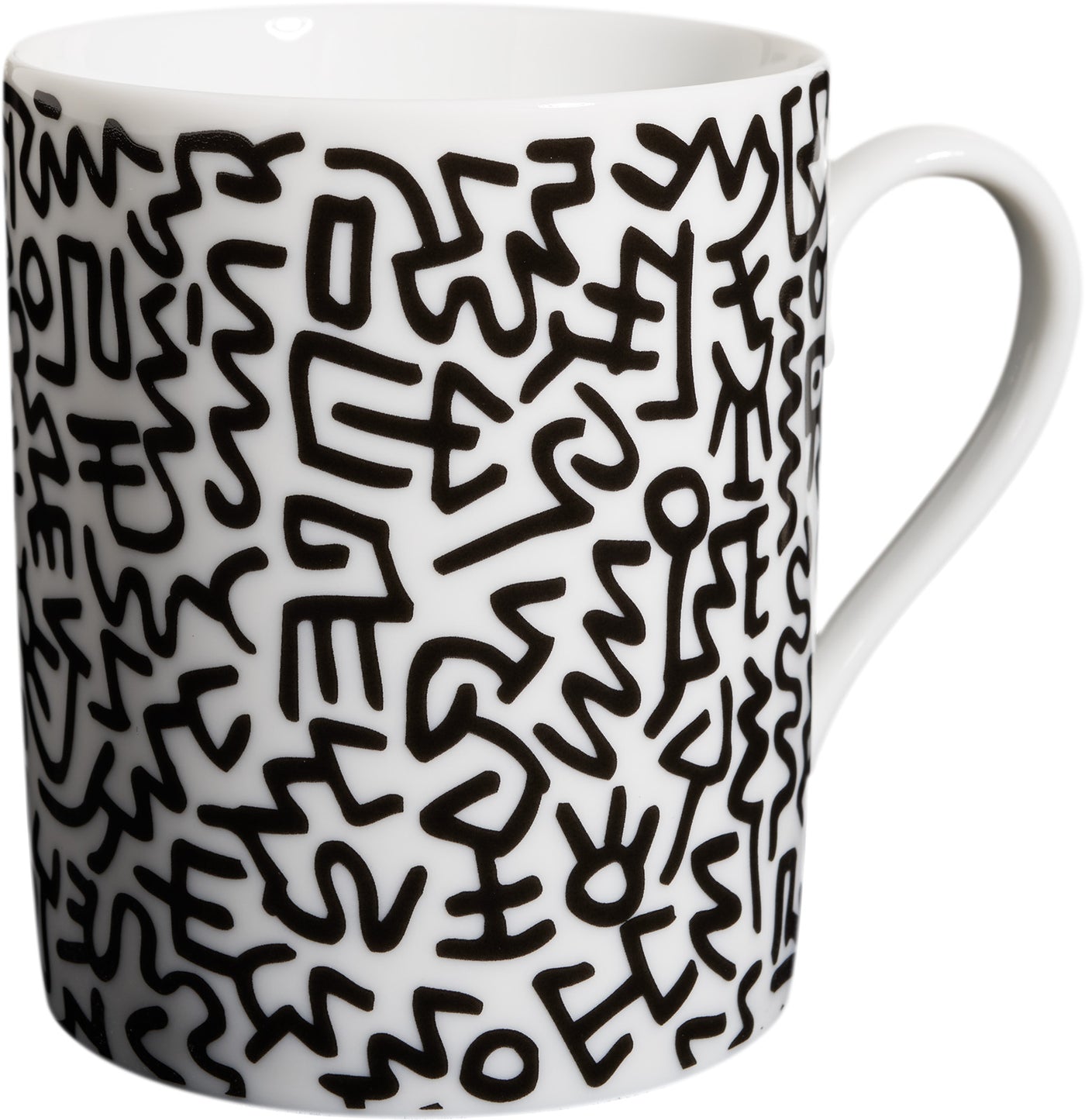 Keith Haring Mug Black Pattern