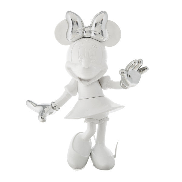 Minnie Welcome Bicolor - White Lacquered And Silver Chrome-Plated