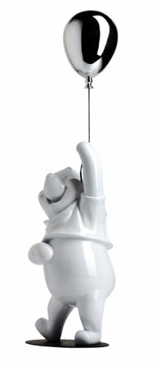 Winnie The Pooh -White Lacquered & Silver Chrome