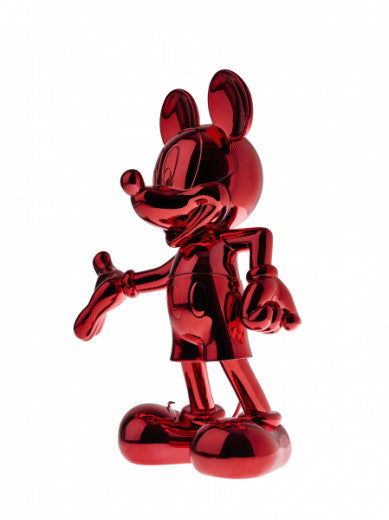 Mickey Welcome Chromed 30cm - Rouge Chromé