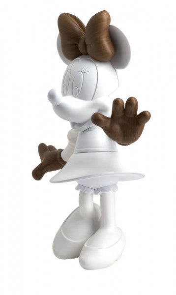 Minnie Welcome Wood - Matte White & Wood Effect