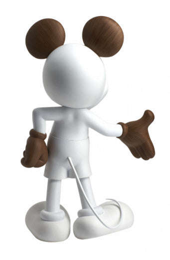 Mickey Welcome Wood - Matte White & Wood Effect