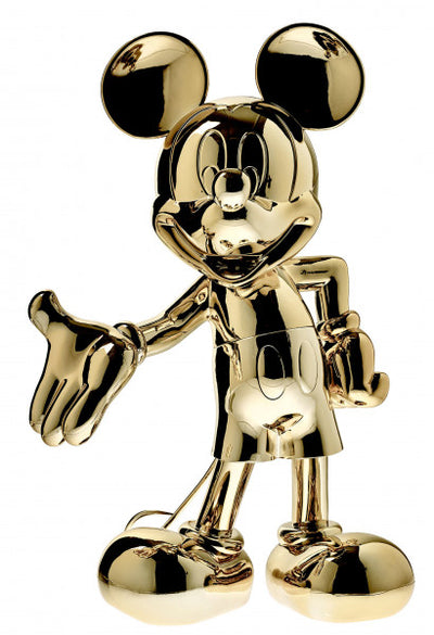 Mickey Welcome Chromed 30cm - Or Chromé