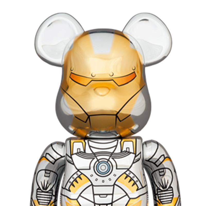 Bearbrick 400% + 100% Marvel Ironman x Sorayama Set – Au