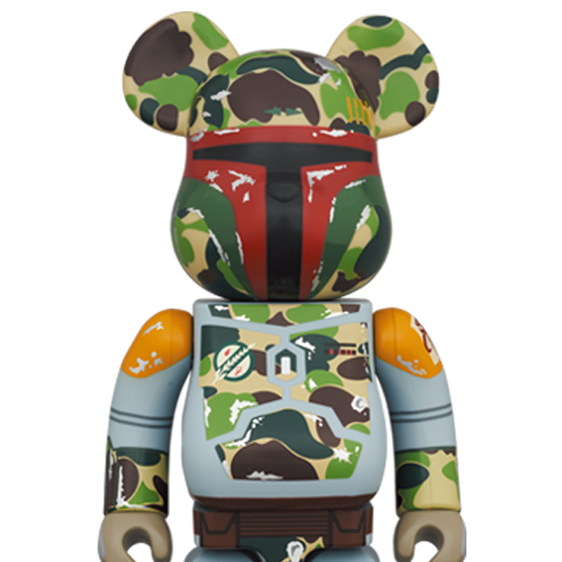 Bearbrick 400% + 100% BAPE x Star Wars - Boba Fett