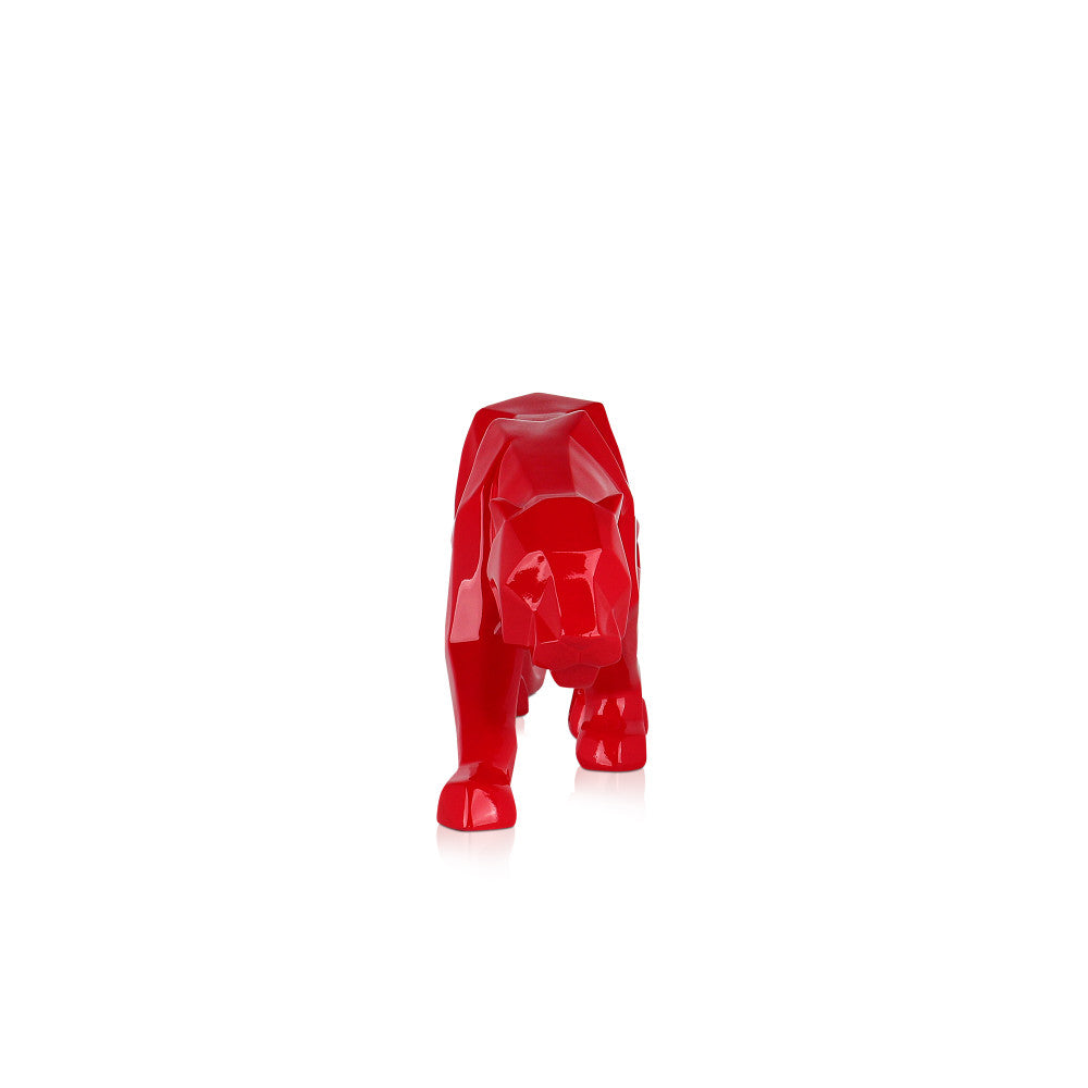 Red Panther Resin Sculpture