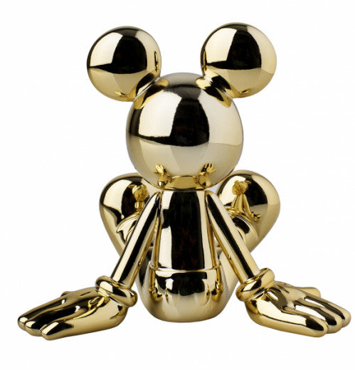 Sitting Mickey By Marcel Wanders 12cm - Chromé Or