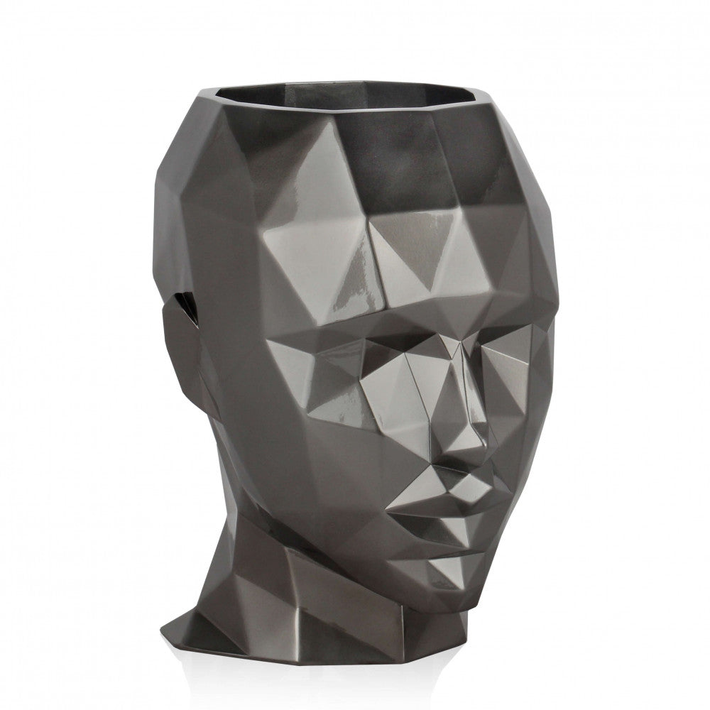 Pot 'Faceted Woman's Head Vase'