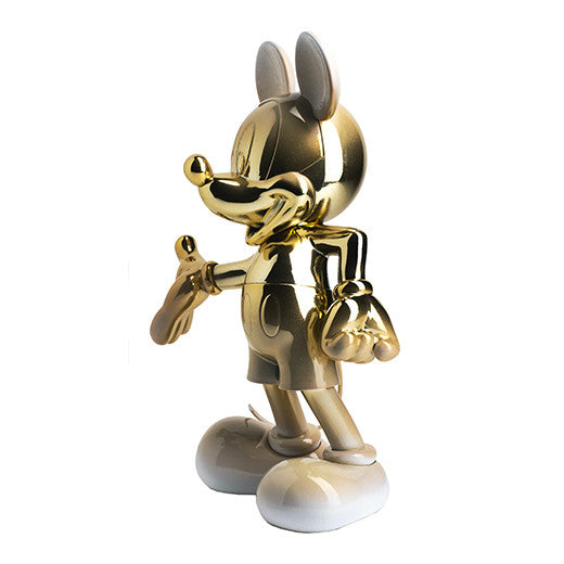 Mickey Welcome Gradient - Chrome Gold & White