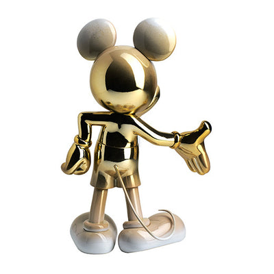 Mickey Welcome Gradient - Chrome Gold & White