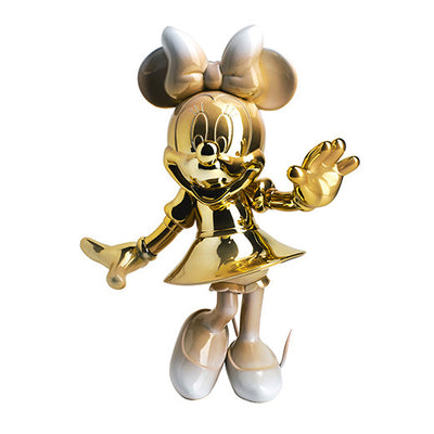 Minnie Welcome Gradient - Chrome Gold & White