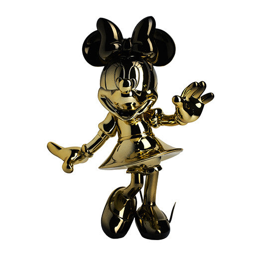 Minnie Welcome Gradient - Gold & Black Chrome