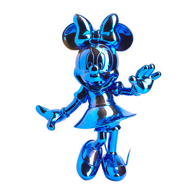 Minnie Welcome Galaxy 30cm - Bleu Chromé & poussière effet or