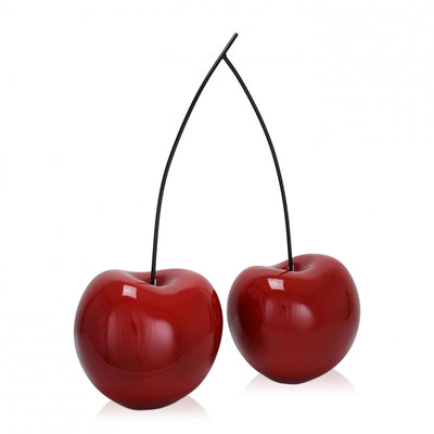 Resin sculpture 'Double cherries'