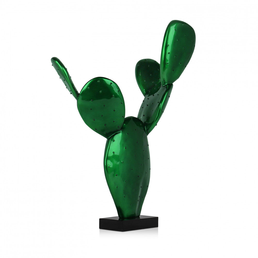 Grande sculpture en résine 'Cactus'