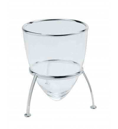 Glass Champagne Bucket Éclat | Silver plated | 19x25cm