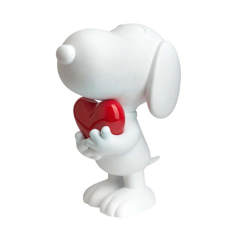 Snoopy Heart White Matt Glossy Red